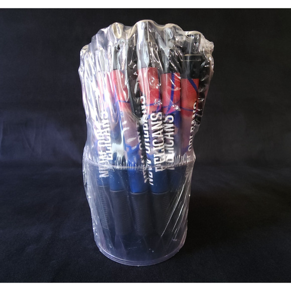 NBA Basketball Team New Orleans Pelicans Lot of 24 Pack Click Pens Black Ink - Picture 1 of 5